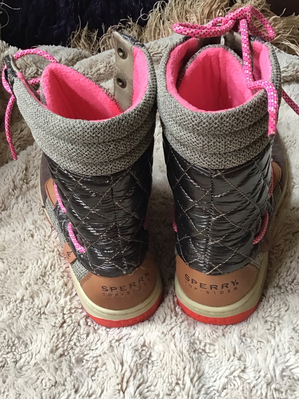 Sperry Topsider Leather/Fabric Boots